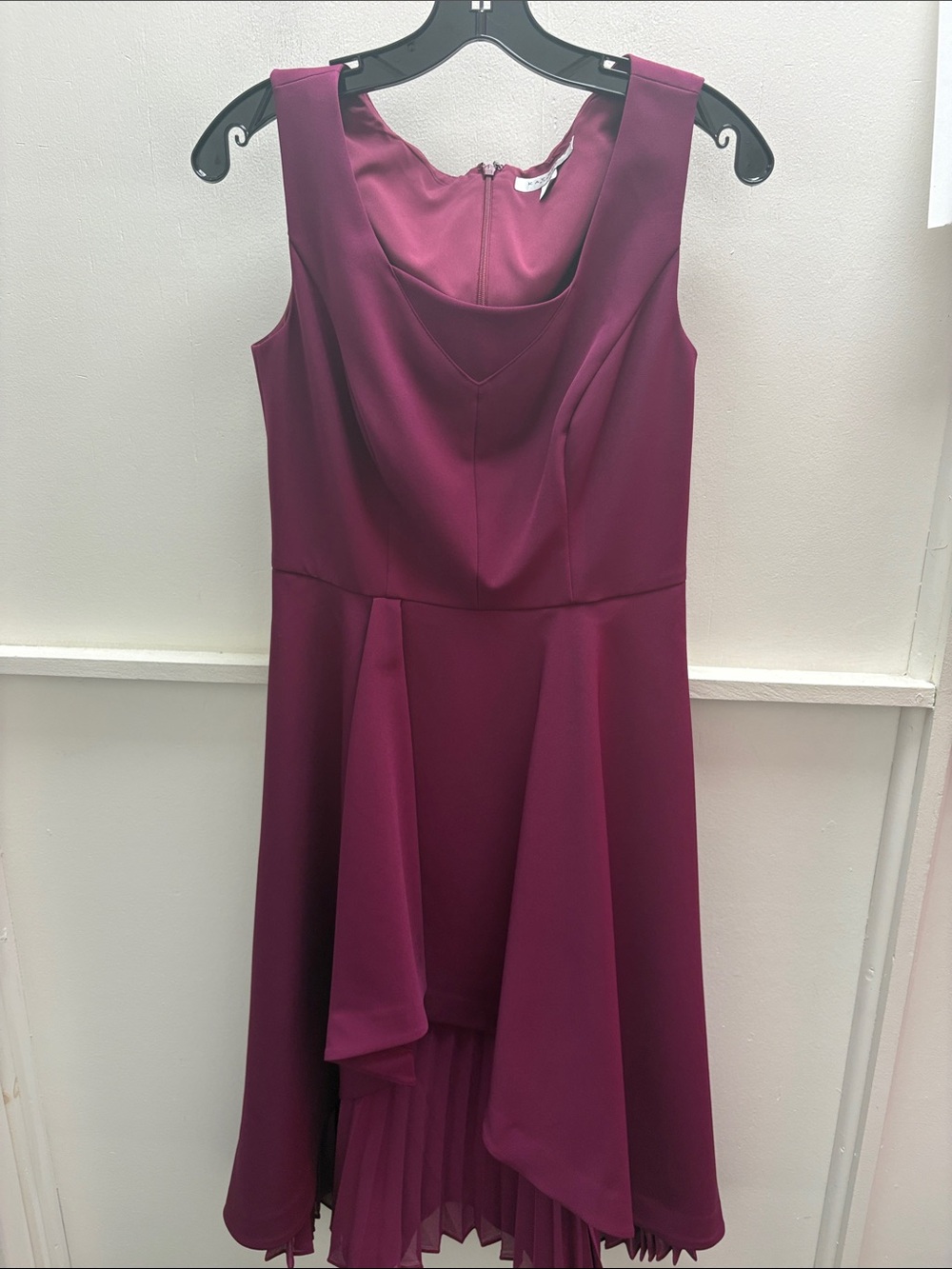 Kay Unger Plum Sleeveless Midi Dress- NWOT